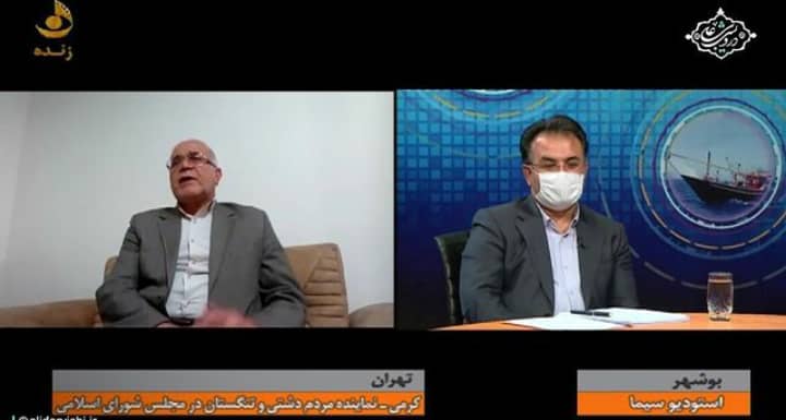 حضور دکتر درویشی ریاست سازمان مدیریت وبرنامه ریزی استان بوشهر در برنامه زنده تلویزیونی