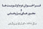 فراخوان دوم اولویت ها و محورهای پژوهشی سال ۱۳۹۹ استان بوشهر