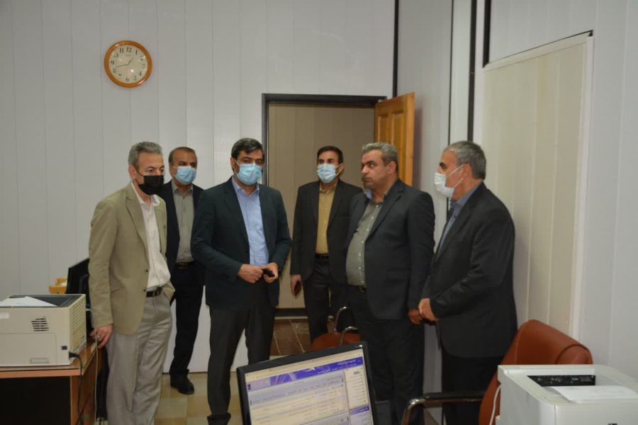 The visit of Dr. Nemati and the head of the management and planning organization to the administrative departments and departments of the organization